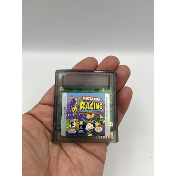 Nintendo Game Boy Color Nicktoons Racing Game And Manual Tested Authentic - Picture 3 of 6